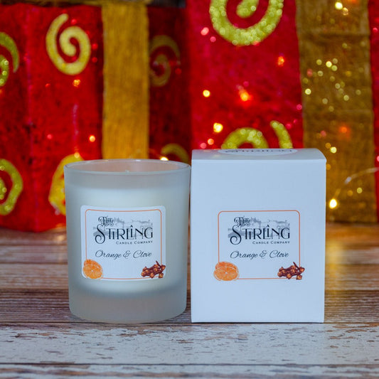 Orange & Clove - Medium Candle - mezetto Shopify Collective The Stirling Candle Company