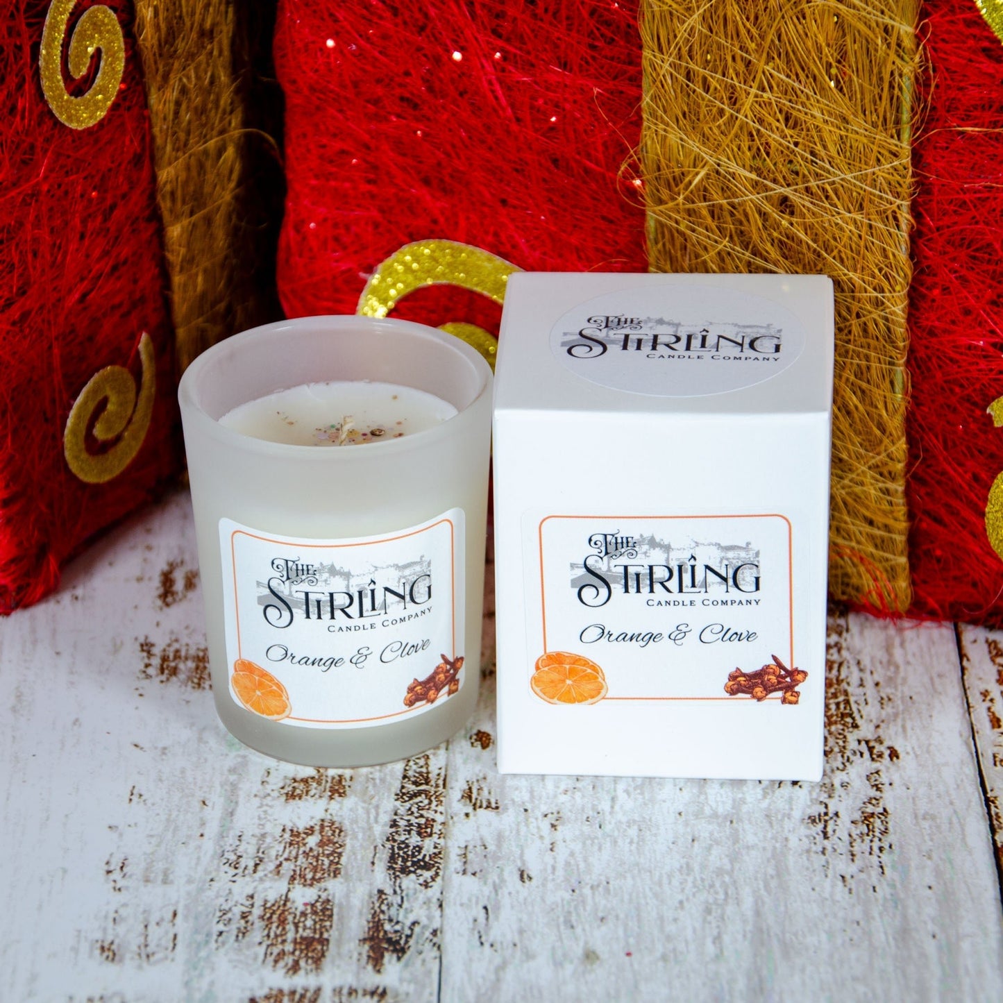 Orange & Clove - Small Candle - mezetto Shopify Collective The Stirling Candle Company