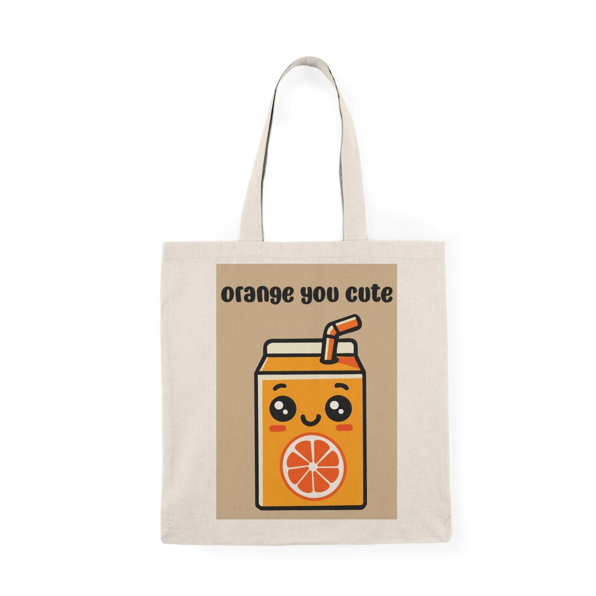 Orange You Cute Tote – Fun Recycled Cotton Shopper Bag - mezetto KEOLIX KEOLIX