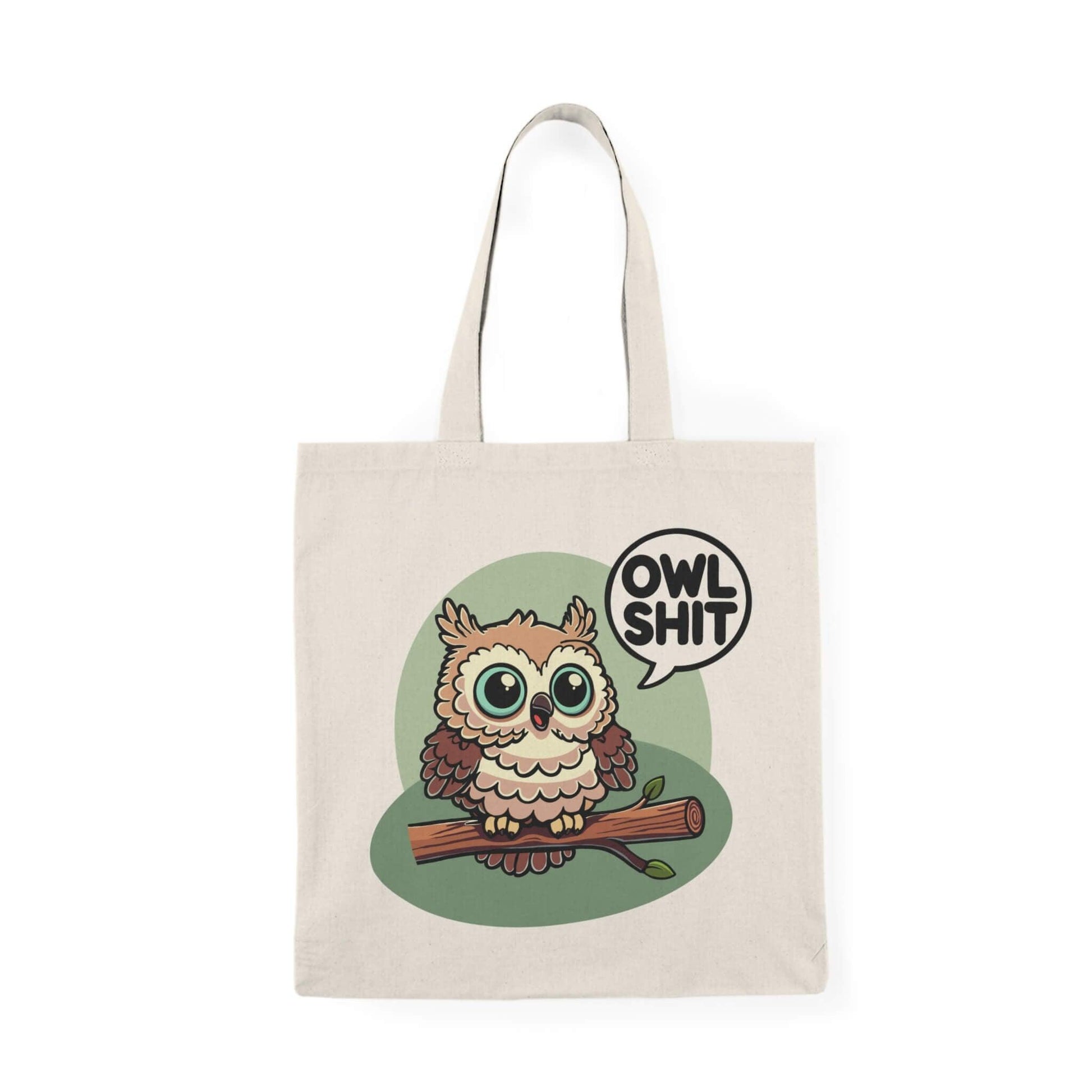 Owl Shit Tote – Funny Eco - Friendly Cotton Shopper - mezetto KEOLIX KEOLIX