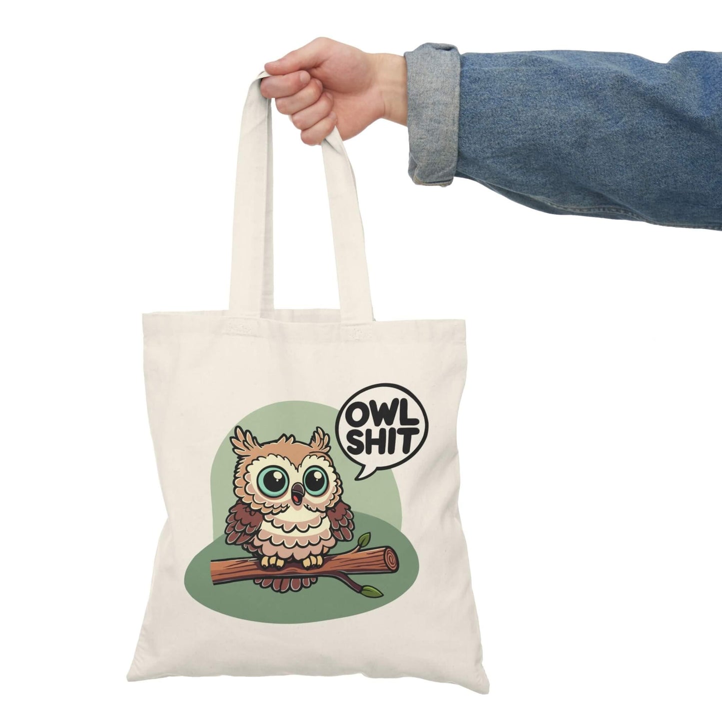 Owl Shit Tote – Funny Eco - Friendly Cotton Shopper - mezetto KEOLIX KEOLIX