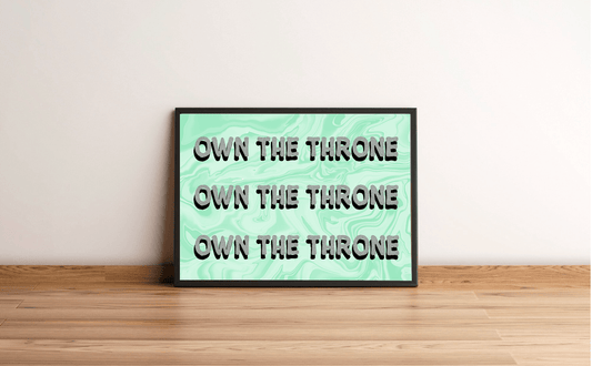 Own the Throne | Pastel Crown Aesthetic Art Print - mezetto KEOLIX KEOLIX