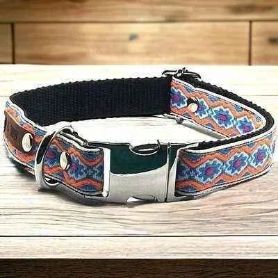 Pampered Pooch Bespoke Cotton Dog Collar - mezetto