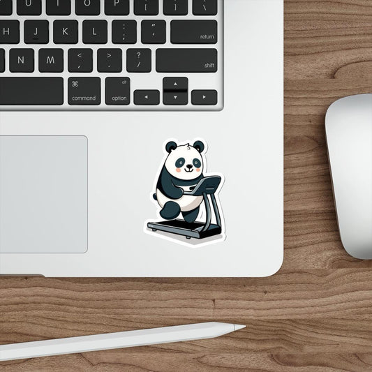 Panda on a Treadmill Sticker – Motivational Vinyl Decal - mezetto KEOLIX KEOLIX
