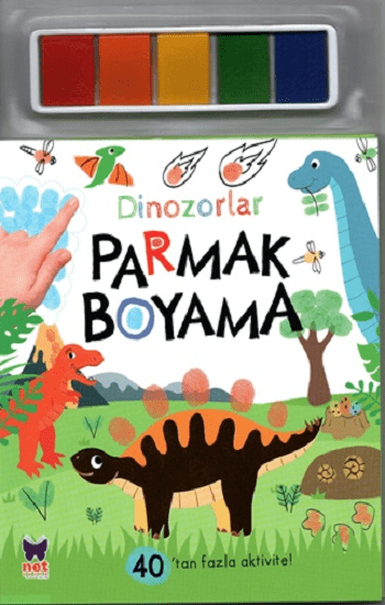 Parmak Boyama-Dinozorlar - Net Çocuk Yayınları Kitap