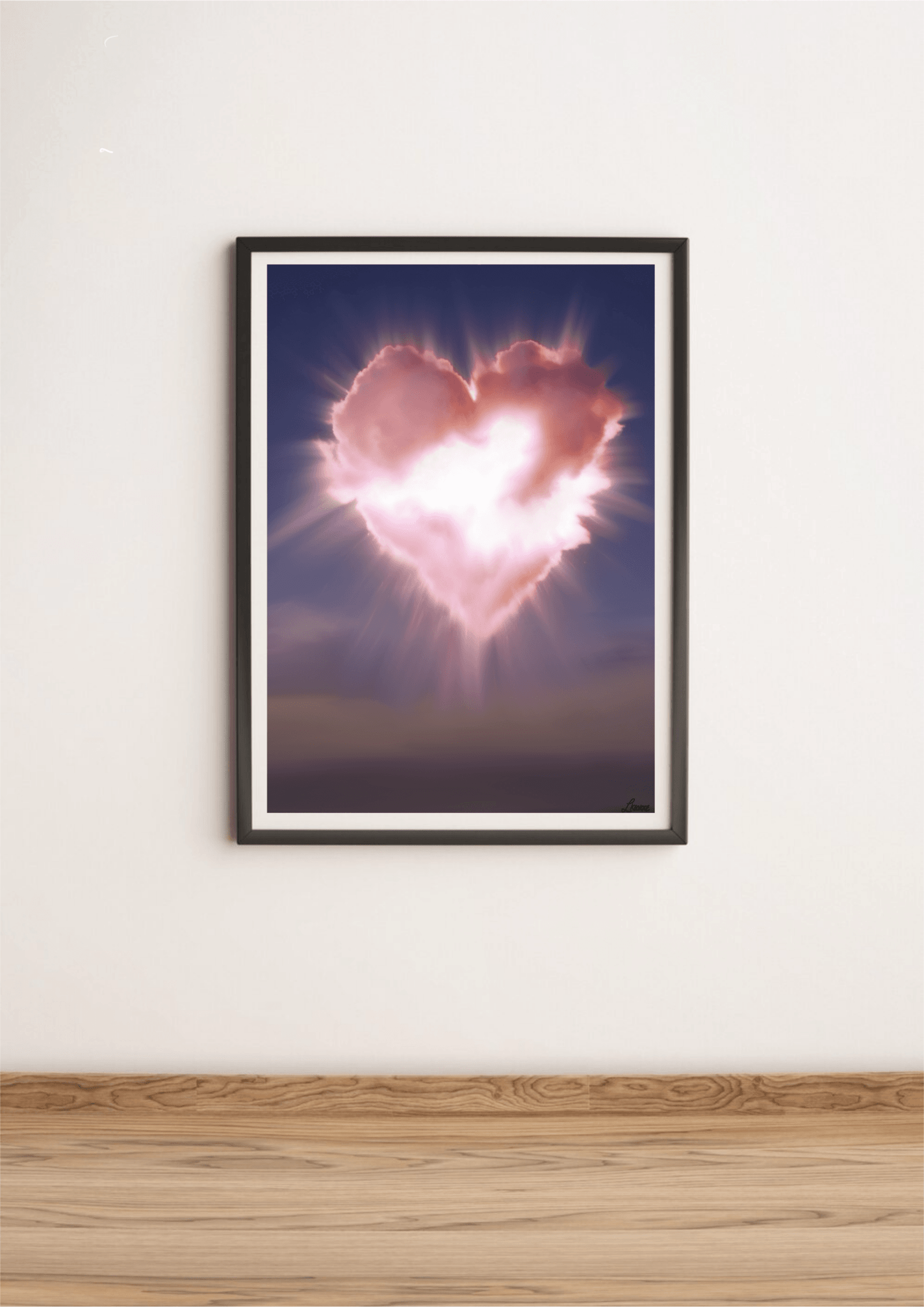 Passionate Agony Print | Exploding Heart Wall Art - mezetto KEOLIX KEOLIX
