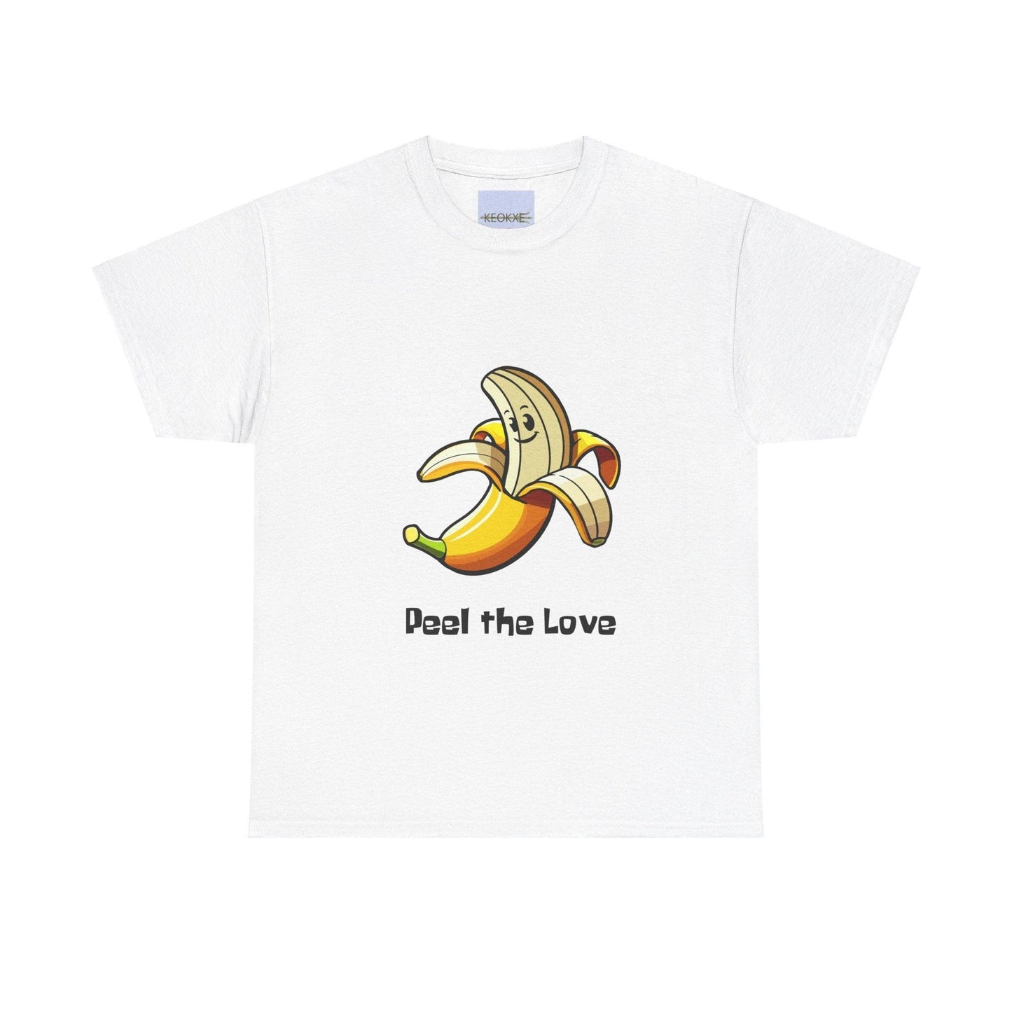 Peel the Love T-Shirt – Cute Banana Pun Graphic Tee - mezetto KEOLIX KEOLIX