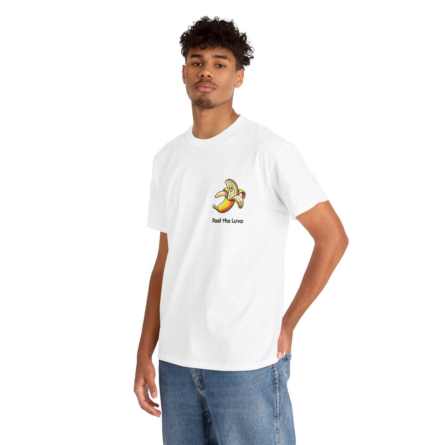 Peel the Love T-Shirt – Cute Banana Pun Graphic Tee - mezetto KEOLIX KEOLIX