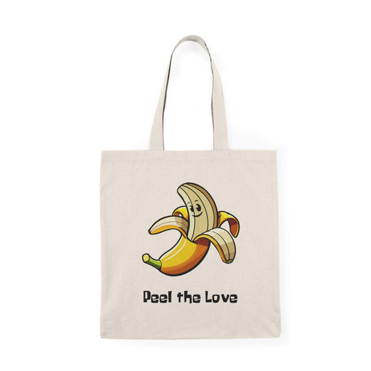 Peel the Love Tote Bag – Funny Banana Eco Shopping Bag - mezetto KEOLIX KEOLIX