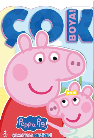 Peppa Pig ve Evie - Çok Boya! Çıkartmalı Dev Boyama Kitabı - Doğan Çocuk Kitap