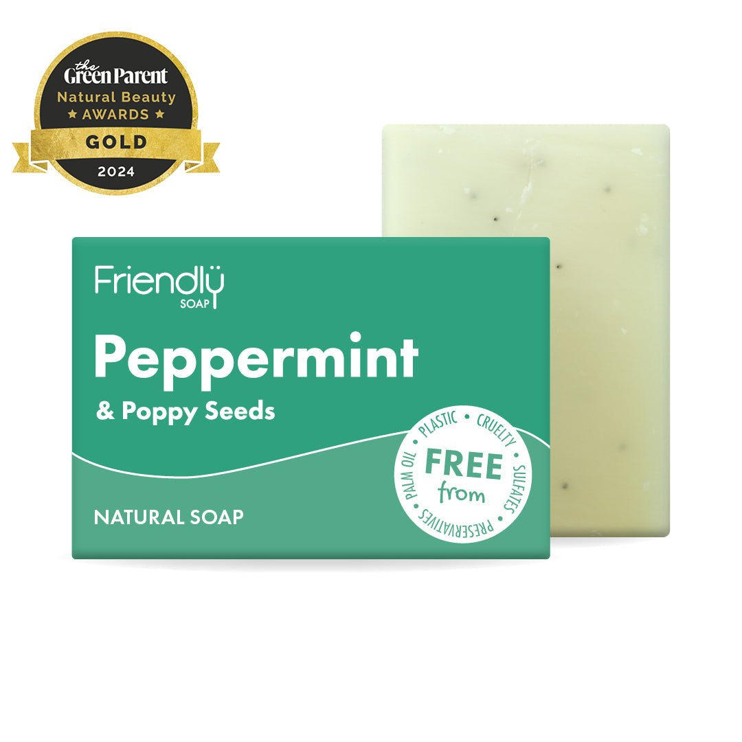Peppermint & Poppyseeds Natural Soap - mezetto Friendly Soap Friendly Soap