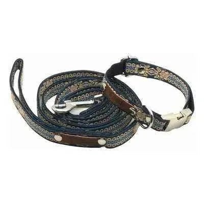 "Personalised Hand Made Chic Cotton Collar for Small Breeds" - mezetto