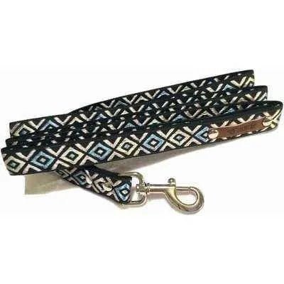 Personalised Cotton Dog Collar: Sapphire Elegance - mezetto