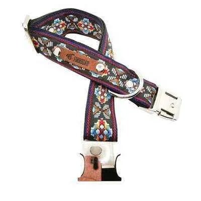 Personalised Designer Cotton Dog Collar-2