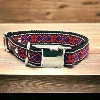 Personalised Large Breed Cotton Dog Collar - mezetto