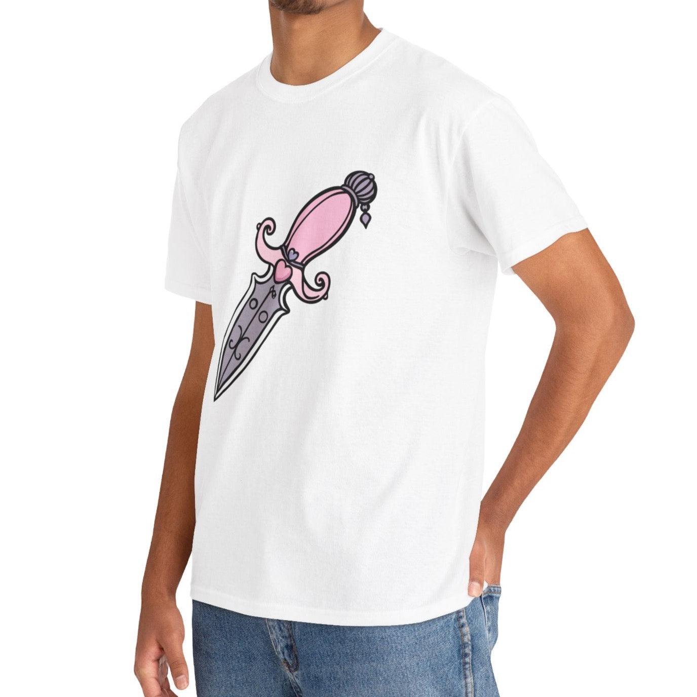 Pink Dagger – Bold & Playful Graphic T-Shirt - mezetto KEOLIX KEOLIX