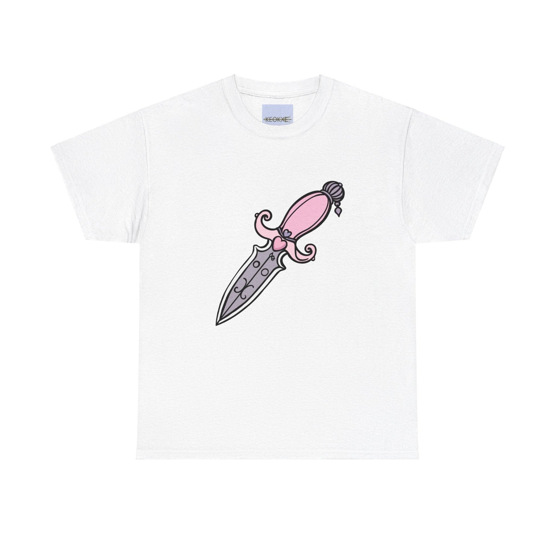 Pink Dagger – Bold & Playful Graphic T-Shirt - mezetto KEOLIX KEOLIX
