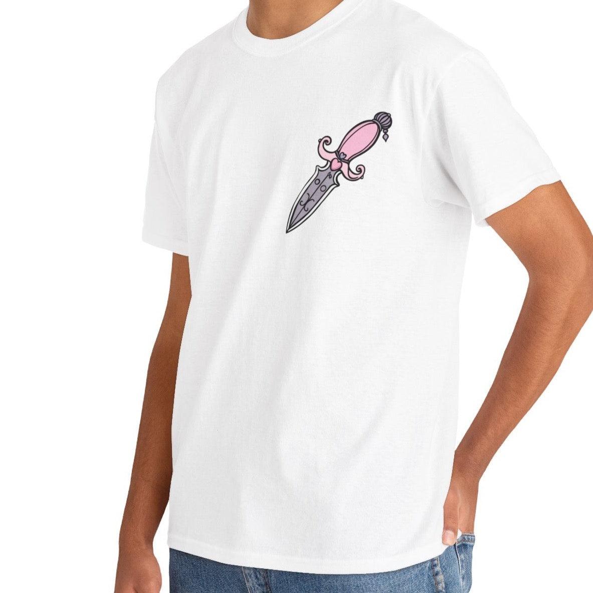 Pink Dagger – Bold & Playful Graphic T-Shirt - mezetto KEOLIX KEOLIX