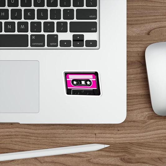 Pink Retro Cassette Sticker – Mixtape Aesthetic Vinyl Decal - mezetto KEOLIX KEOLIX