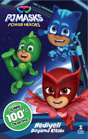 PJ Masks 100 Çıkartma Hediyeli Boyama Kitabı