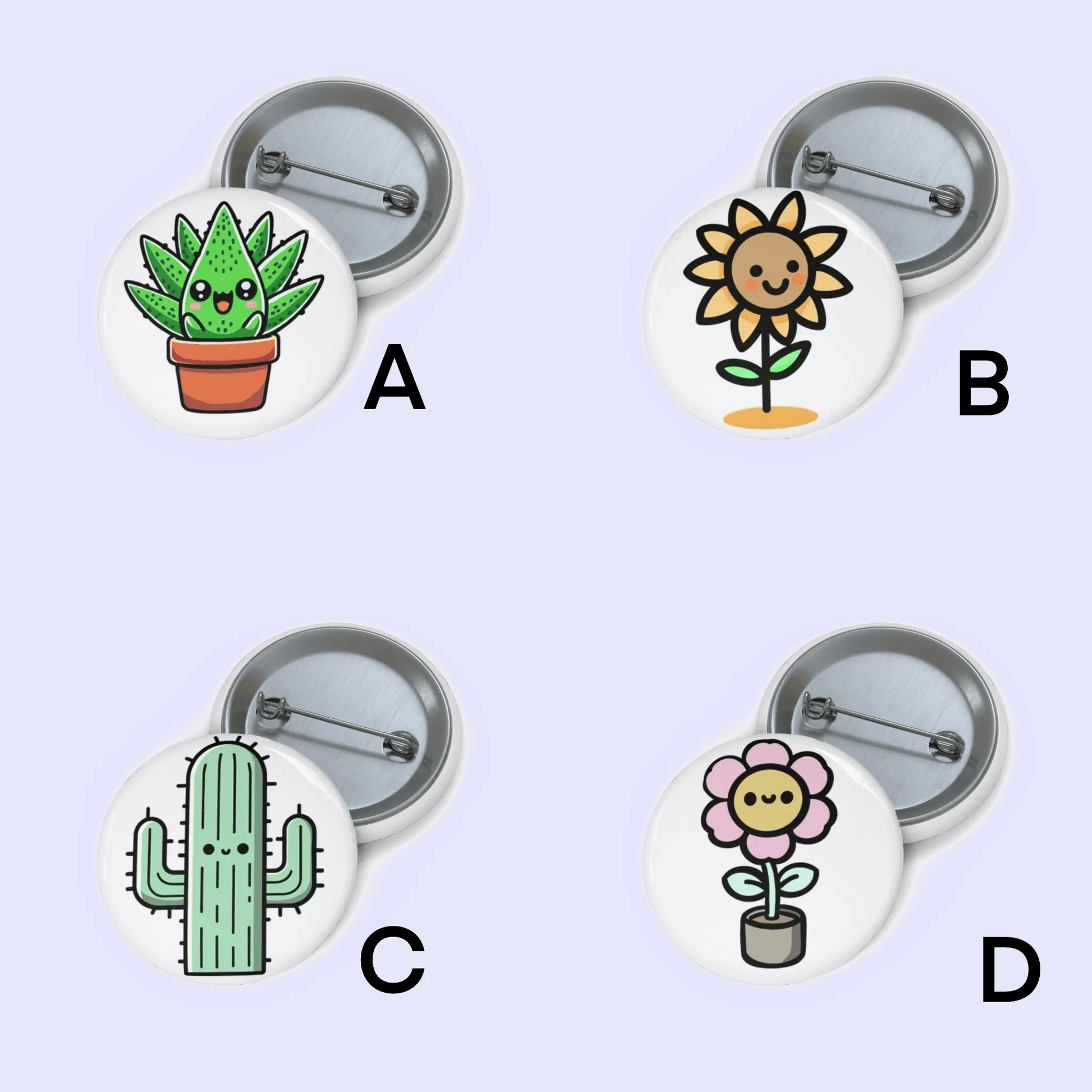 Plants Pin Badge Set - mezetto KEOLIX KEOLIX