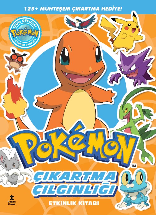 Pokemon - Charmander Çıkartma Çılgınlığı Etkinlik Kitabı