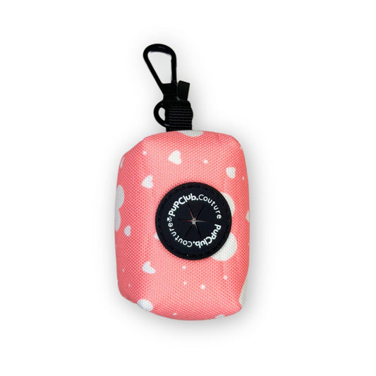 Poo Bag Holder - Peachy Hearts - mezetto PupClub Couture PupClub Couture