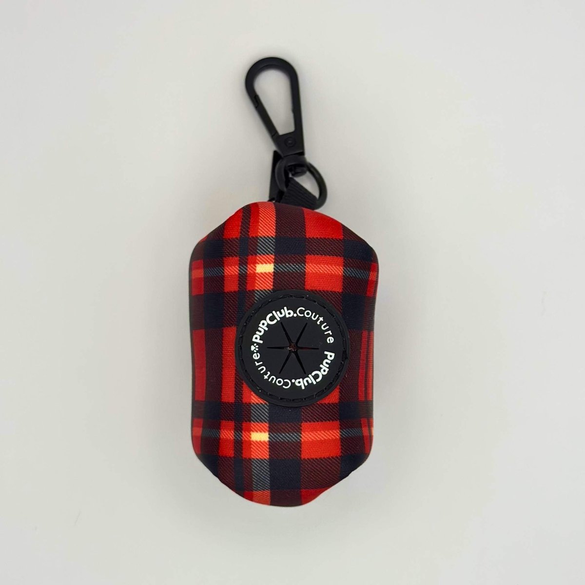 Poo Bag Holder - Red Tartan