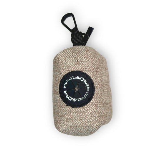 Poo Bag Holder - Tweed Brown
