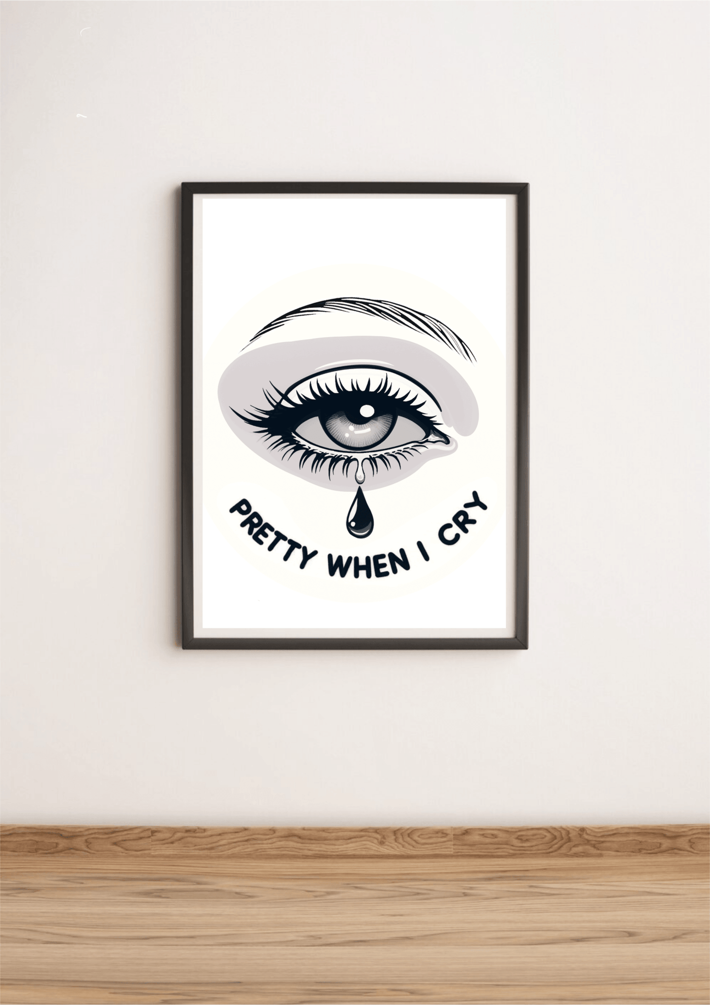 Pretty When I Cry – Emotional Eye Art Print - mezetto KEOLIX KEOLIX