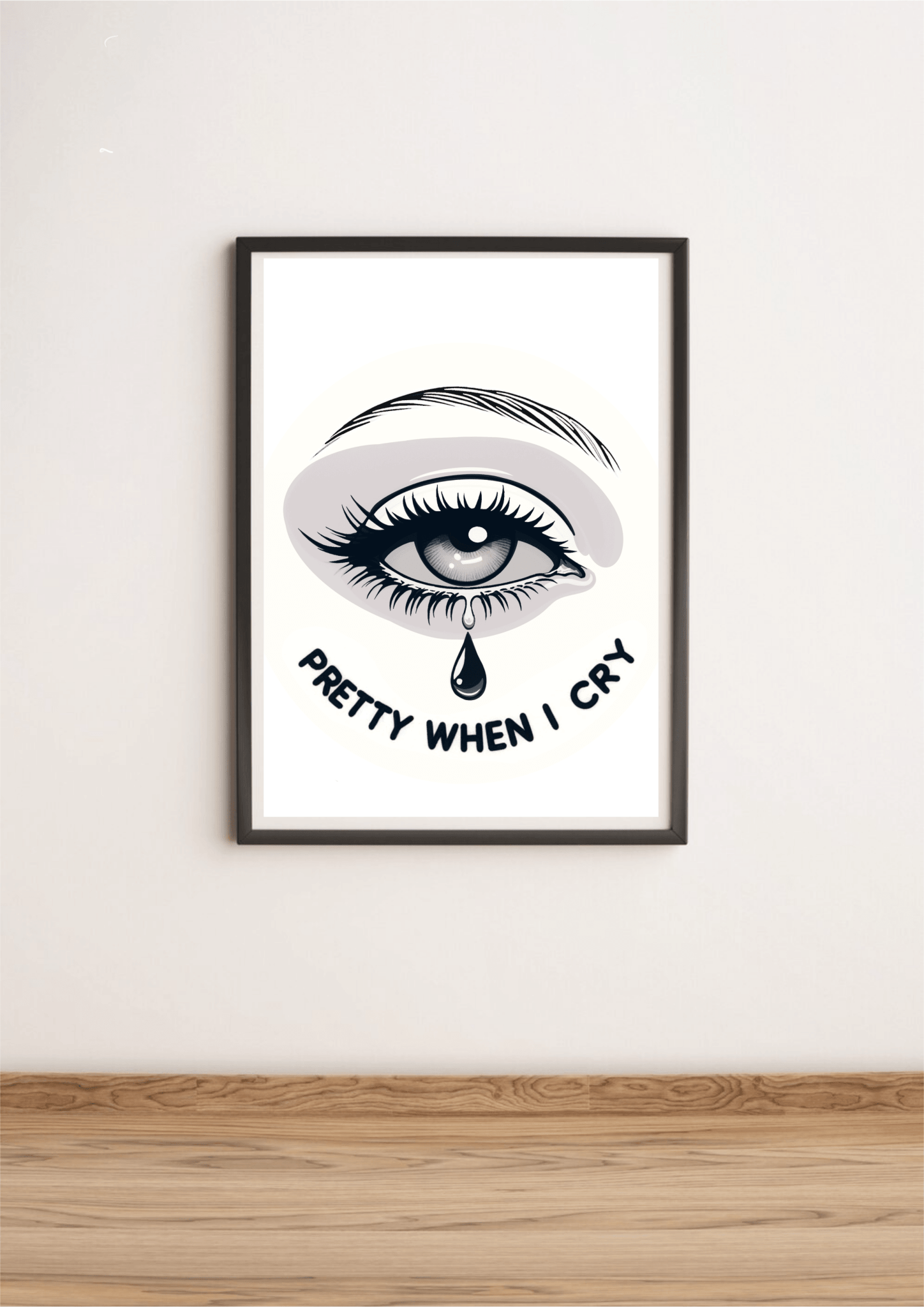 Pretty When I Cry – Emotional Eye Art Print - mezetto KEOLIX KEOLIX