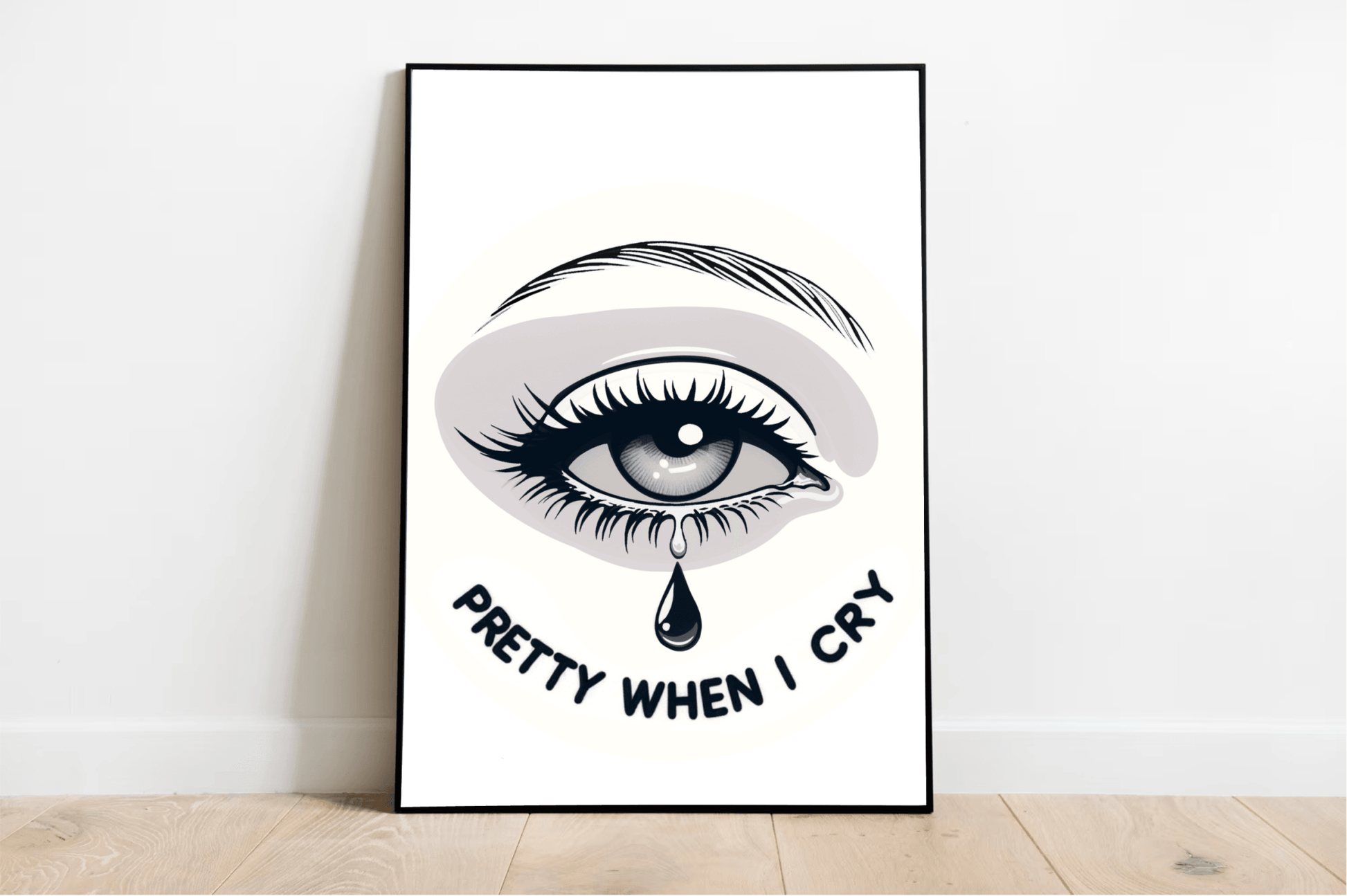 Pretty When I Cry – Emotional Eye Art Print - mezetto KEOLIX KEOLIX
