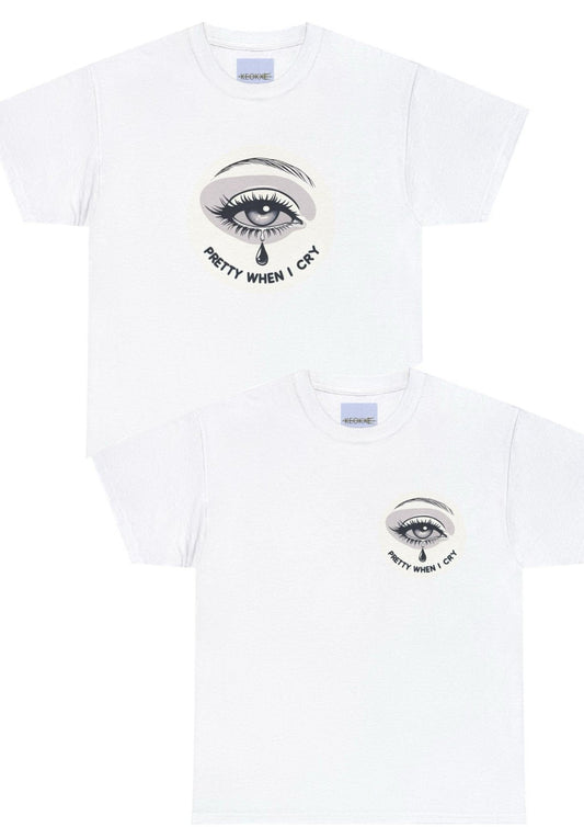 Pretty When I Cry T-Shirt | Sad Girl Soft Aesthetic Tee - mezetto KEOLIX KEOLIX