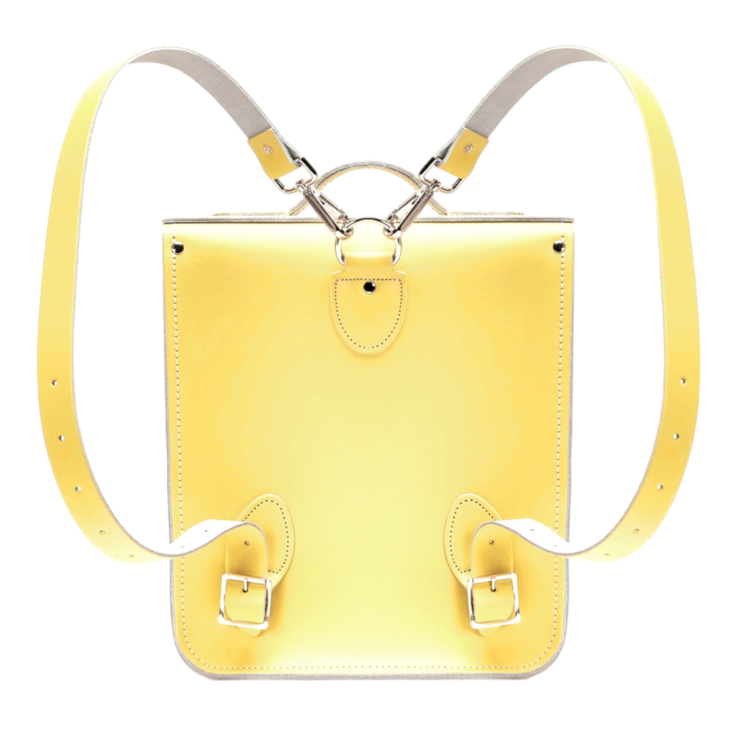 Handmade Leather City Backpack - Primrose Yellow-2