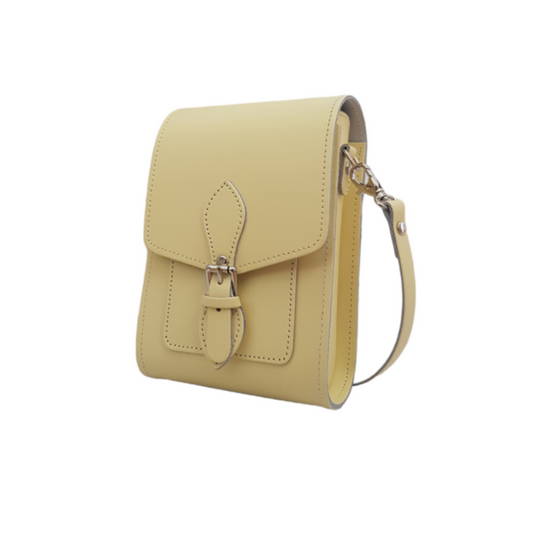 Handmade Leather Festival Phone Bag - Primrose Yellow-0