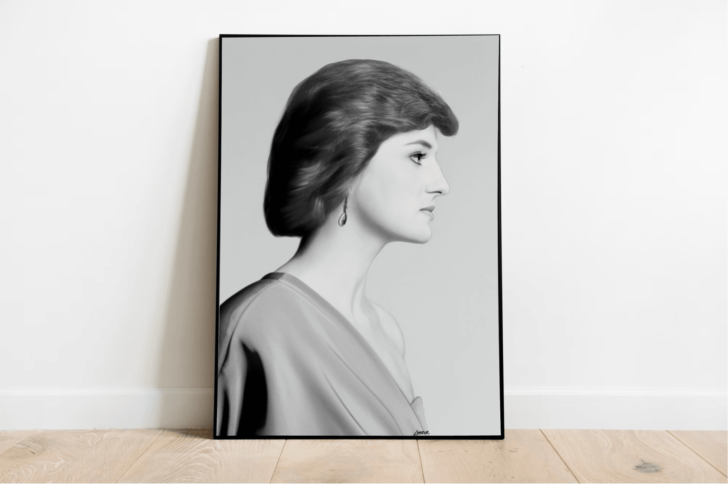 Princess Diana Tribute Print | Elegant Royal Wall Art - mezetto KEOLIX KEOLIX