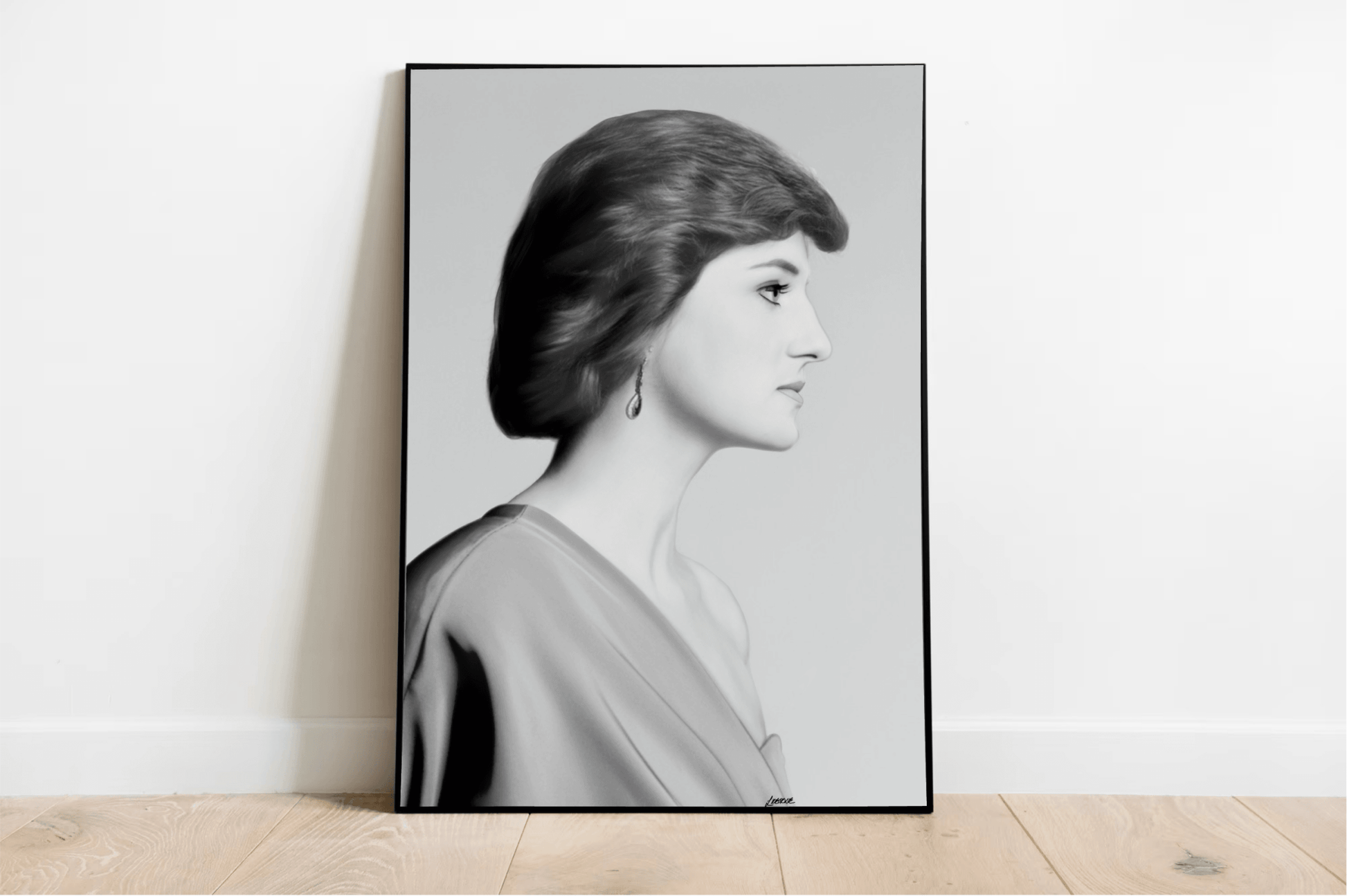 Princess Diana Tribute Print | Elegant Royal Wall Art - mezetto KEOLIX KEOLIX
