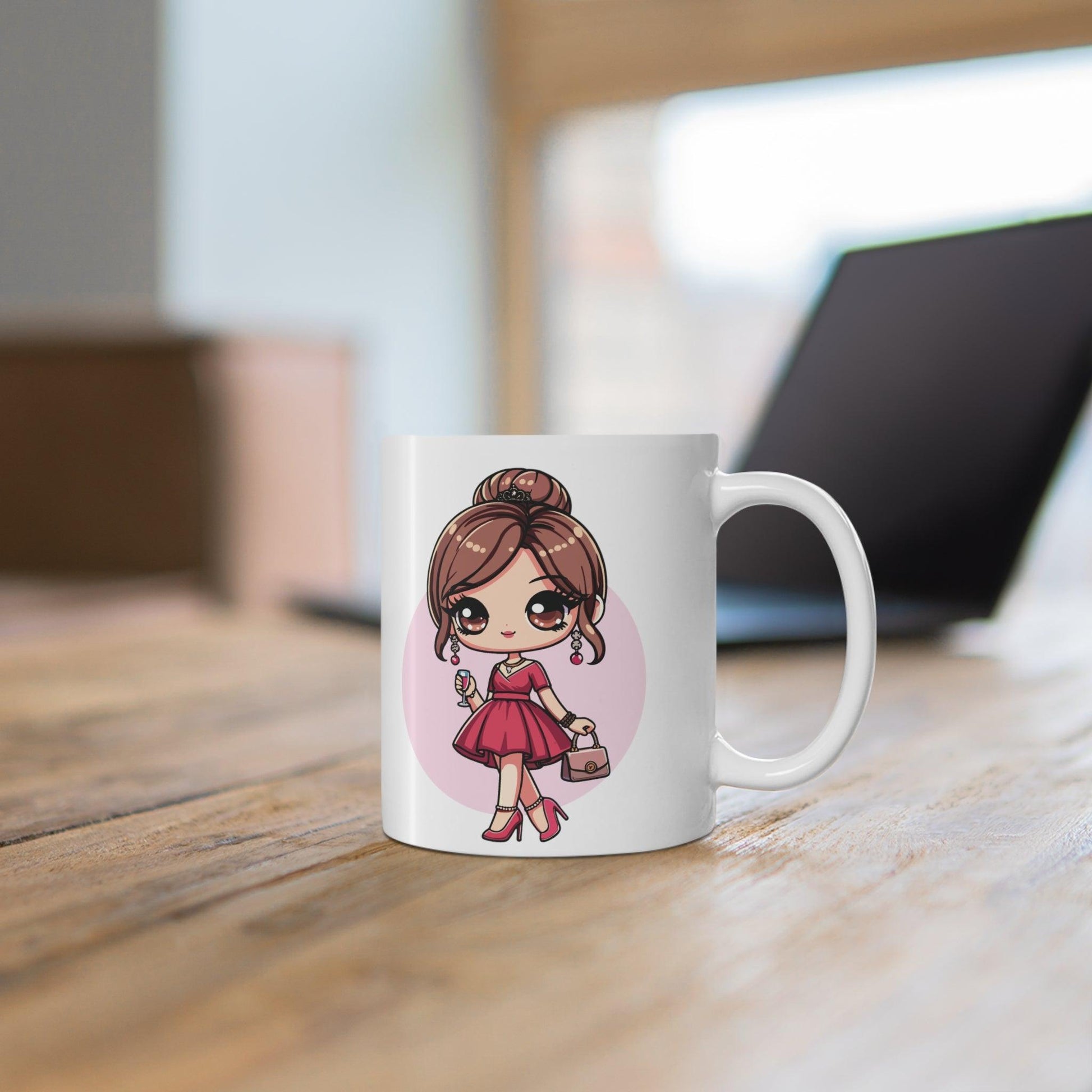 Princess in Pink Dress Mug | Fairy - Tale 11 oz Gift - mezetto KEOLIX KEOLIX