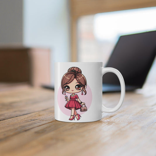 Princess in Pink Dress Mug | Fairy - Tale 11 oz Gift - mezetto KEOLIX KEOLIX