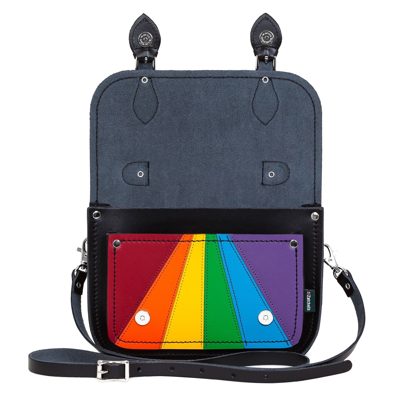 Leather Midi Satchel - Pride-2