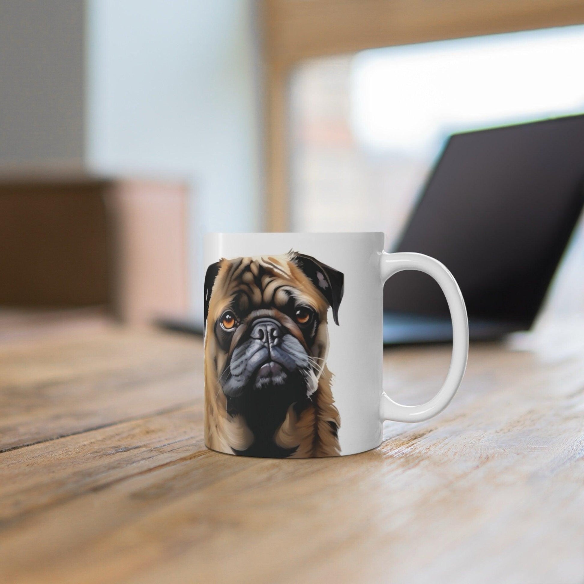Pug Artwork Ceramic Mug - mezetto KEOLIX KEOLIX