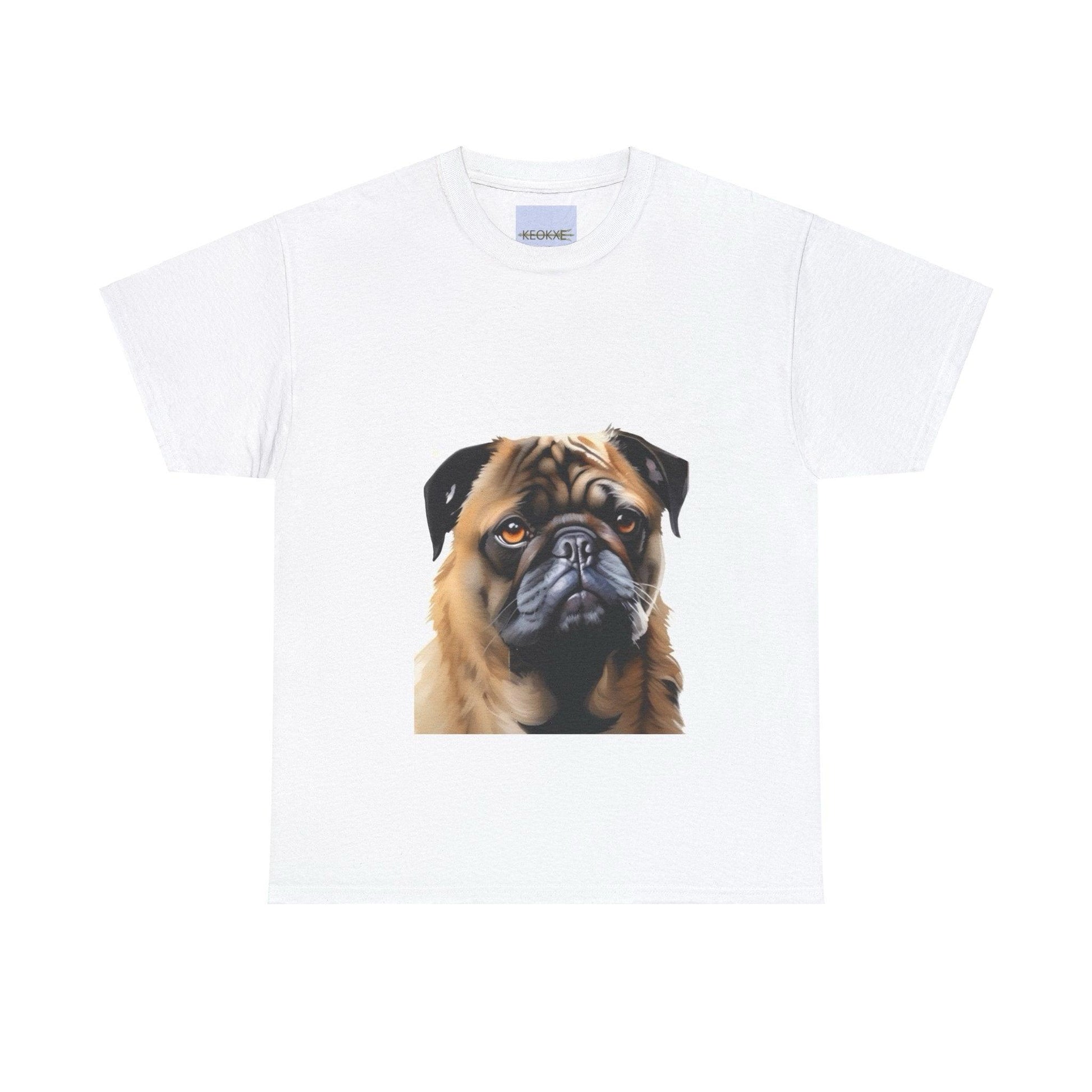 Pug Cartoon T-Shirt | Cute Dog Lover Graphic Tee - mezetto KEOLIX KEOLIX