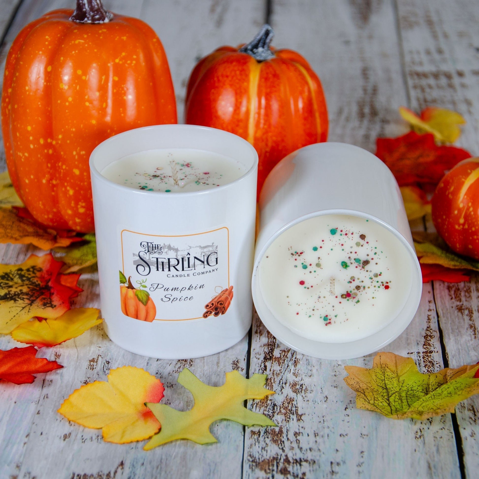 Pumpkin Spice - Large Candle - mezetto Shopify Collective The Stirling Candle Company