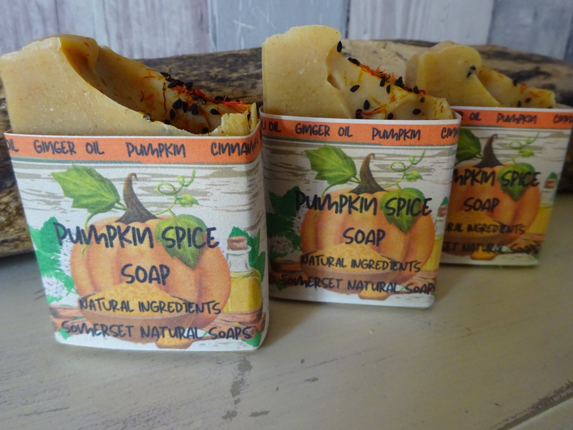 Pumpkin Spice Vegan Soap - mezetto Shopify Collective Somerset Natural Soaps