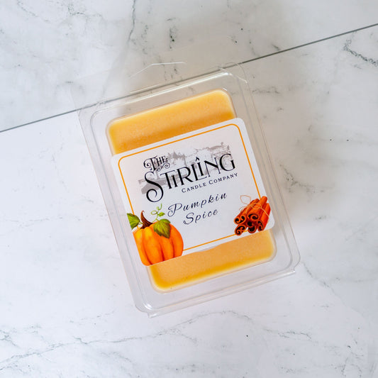 Pumpkin Spice - Wax Melt Clamshell - mezetto Shopify Collective The Stirling Candle Company