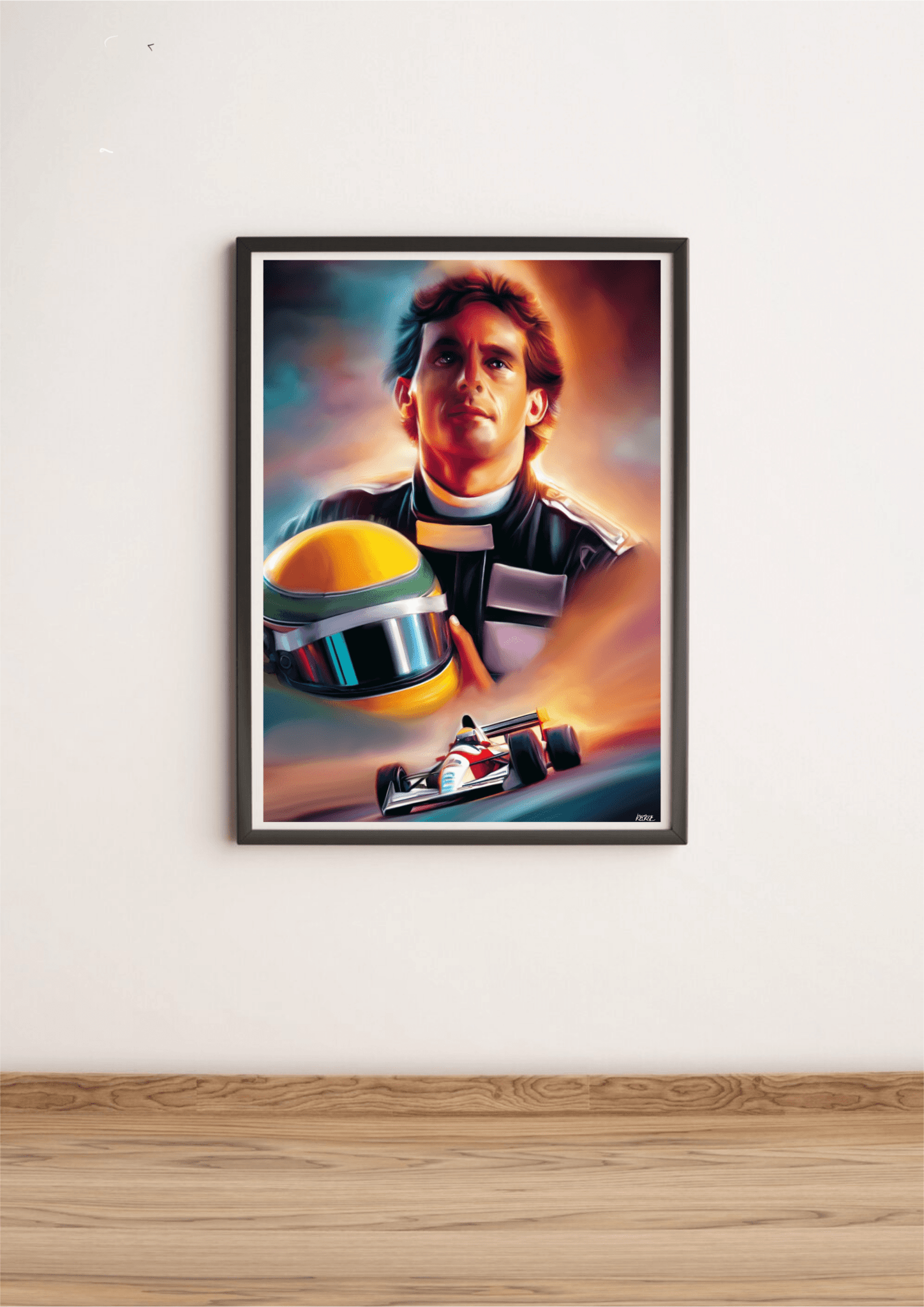 Racing Legacy Art Print | Ayrton Senna Inspired Wall Art - mezetto KEOLIX KEOLIX