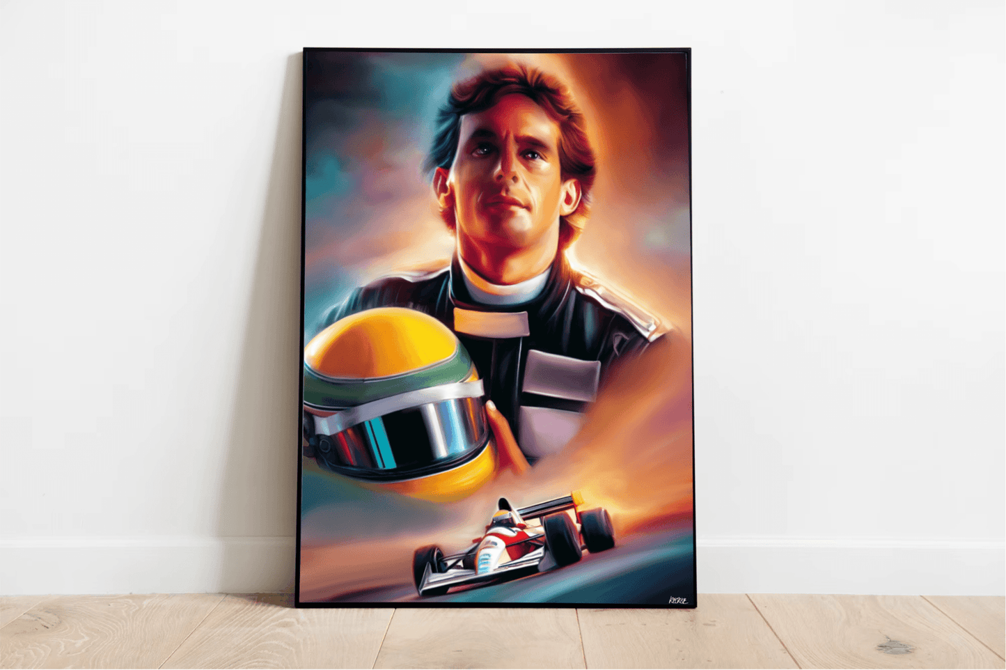 Racing Legacy Art Print | Ayrton Senna Inspired Wall Art - mezetto KEOLIX KEOLIX