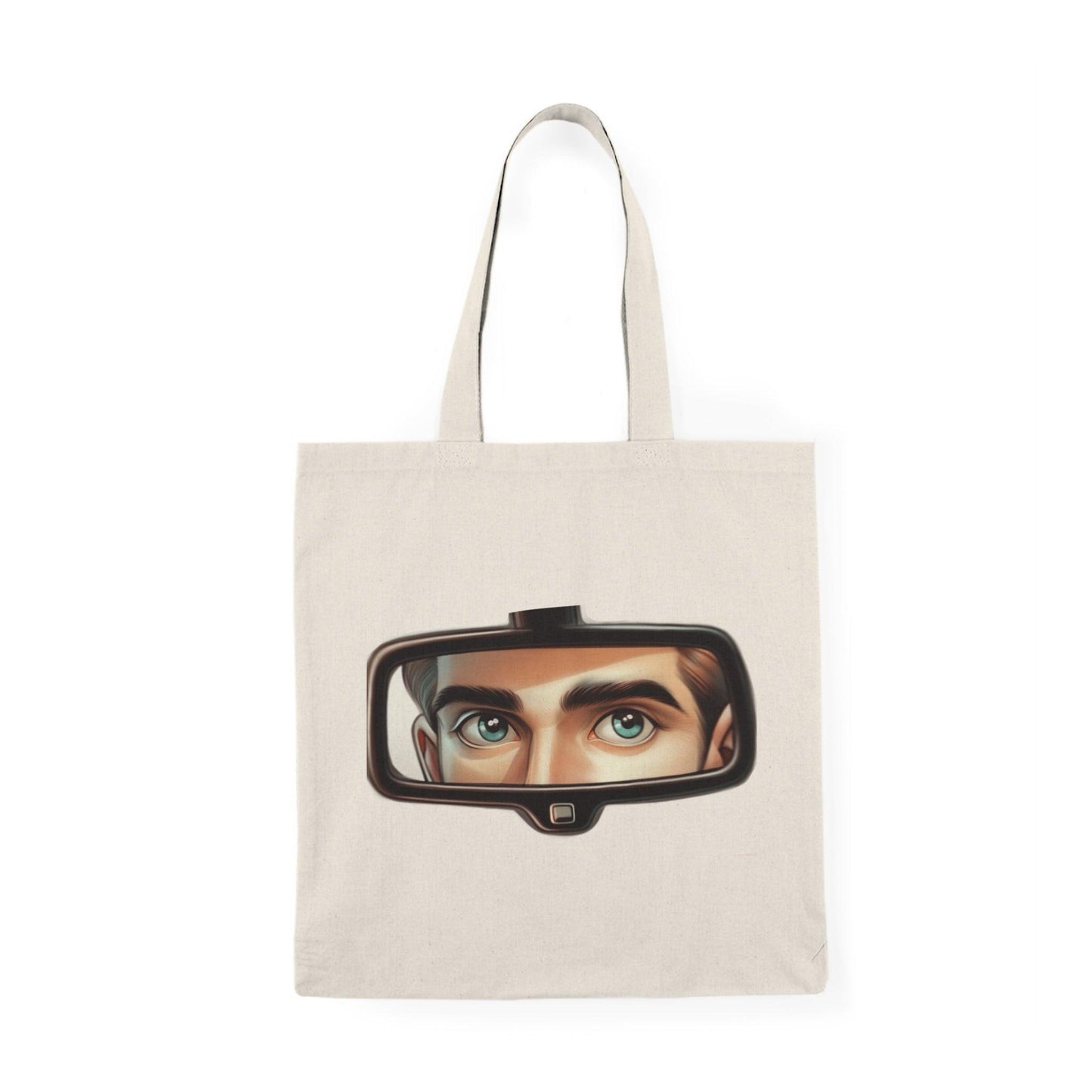 Rearview Gaze Tote Bag – Eyes in Mirror Symbolic Design - mezetto KEOLIX KEOLIX