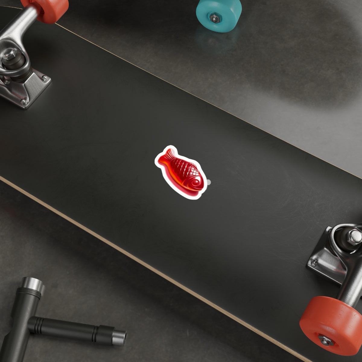Red Gummy Fish Sticker – Waterproof Decal - mezetto KEOLIX KEOLIX