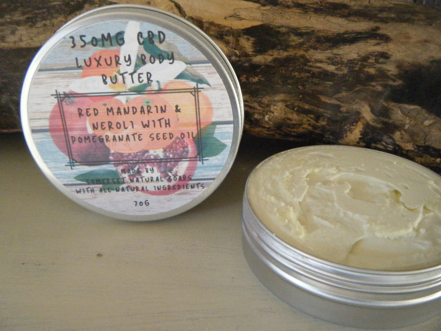 Red Mandarin & Neroli CBD Luxury Body Butter - mezetto Shopify Collective Somerset Natural Soaps